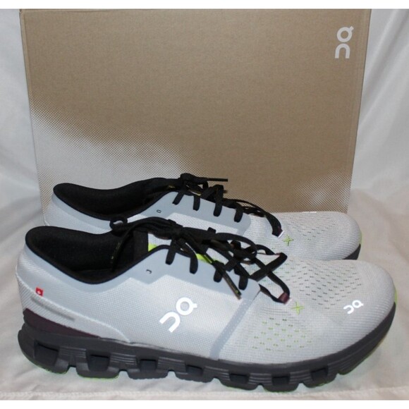 NIB ON CLOUD MEN'S CLOUD X 4 RUNNING ATHLETIC SNEAKERS SZ 8 GLACIER/ECLIPSE - Picture 2 of 6